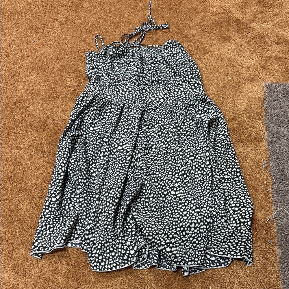 Black and White Leopard Sundress
